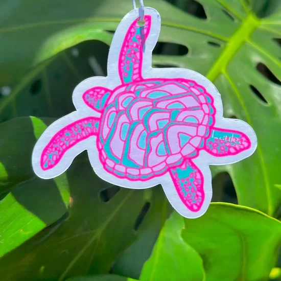 Pink Turtle Air Freshener